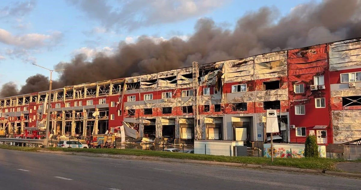 Наслідки атаки на склад ЮНІСЕФ у Білогородці на Київщині