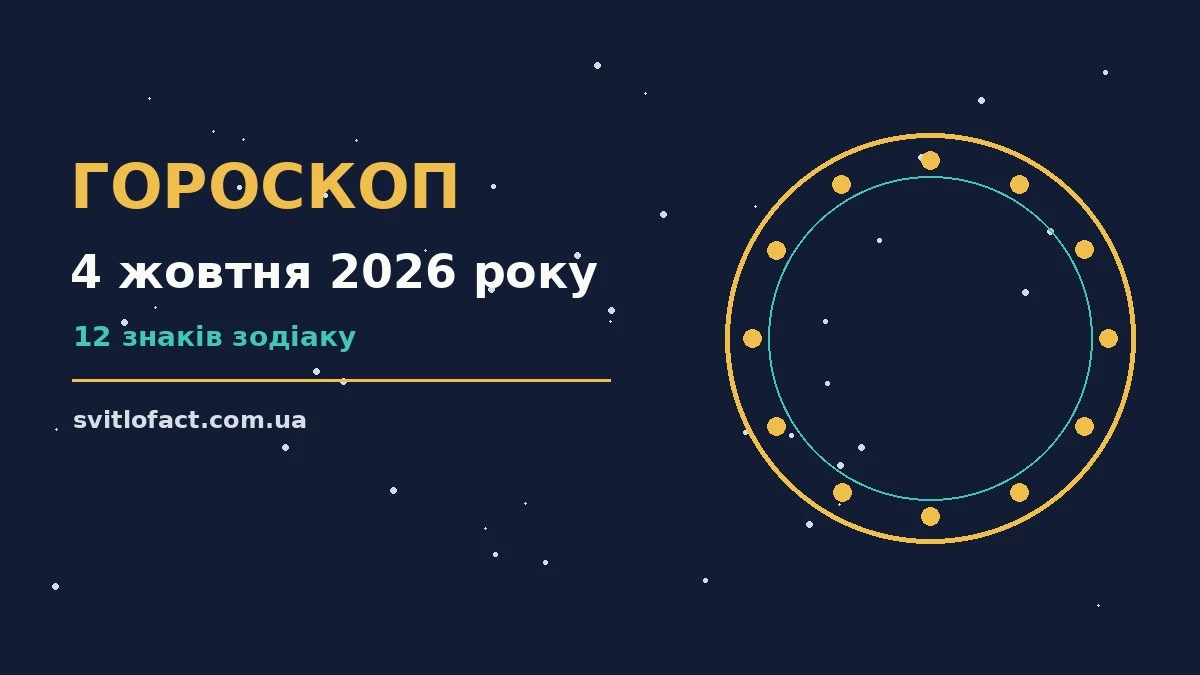 Гороскоп на 4 жовтня 2026 року: спокійна неділя, чашка чаю і записник із нотатками