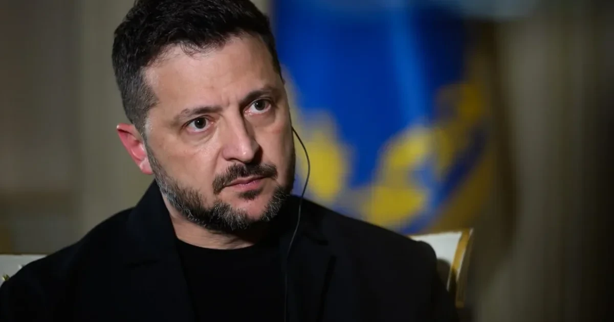 Президент України Володимир Зеленський під час інтерв'ю для іноземних ЗМІ